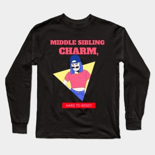 Middle children charm Long Sleeve T-Shirt